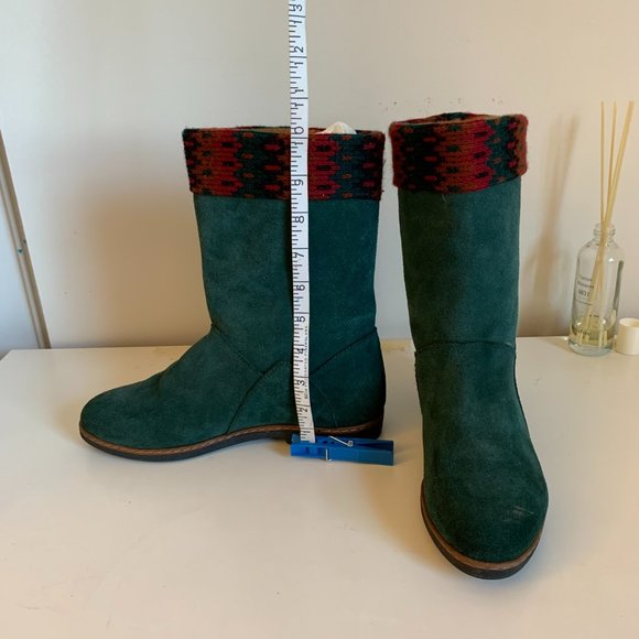 Green Suede Boots, Made in Italy - Picture 4 of 9